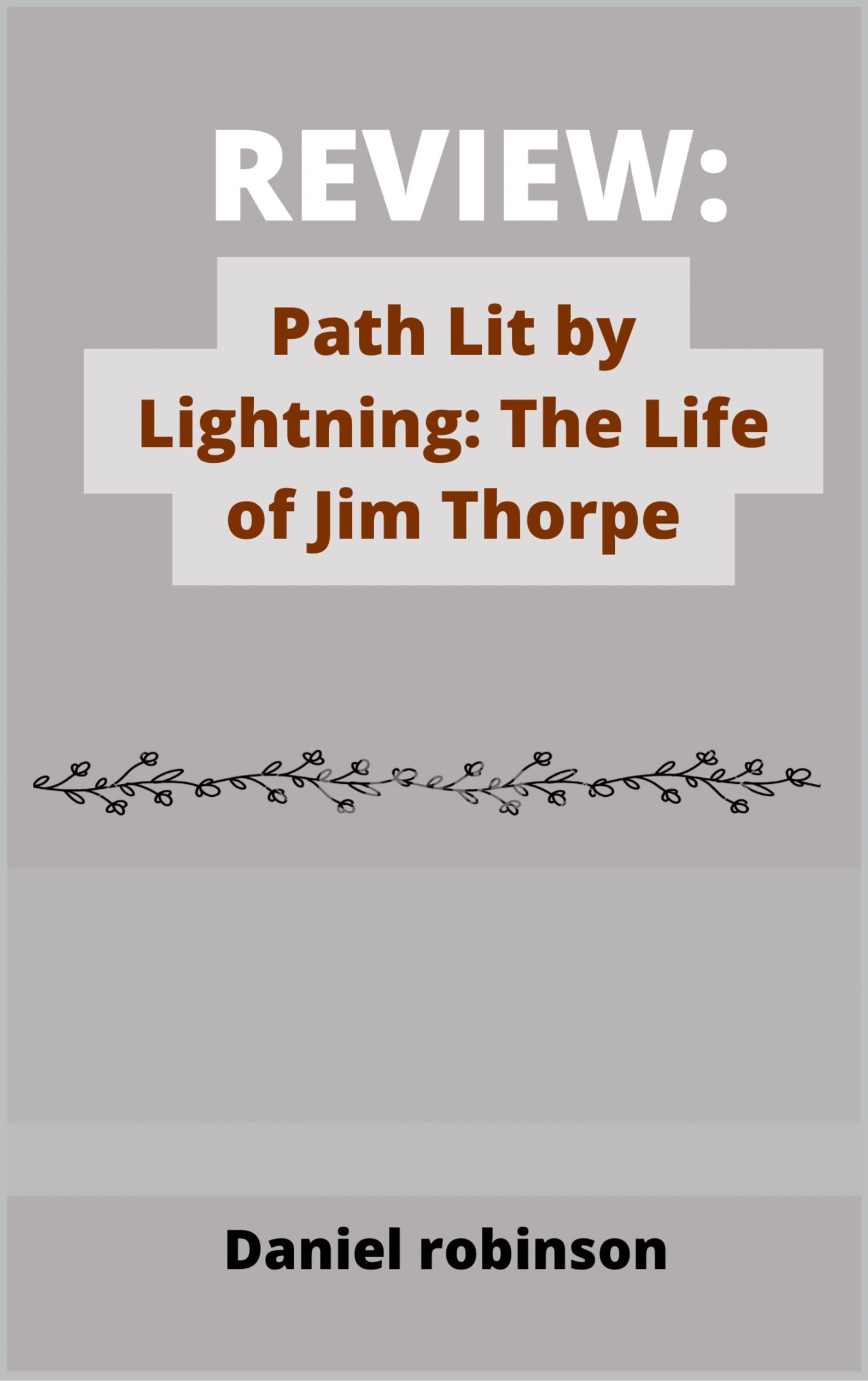 REVIEW Path Lit by Lightning The Life of Jim Thorpe by Daniel