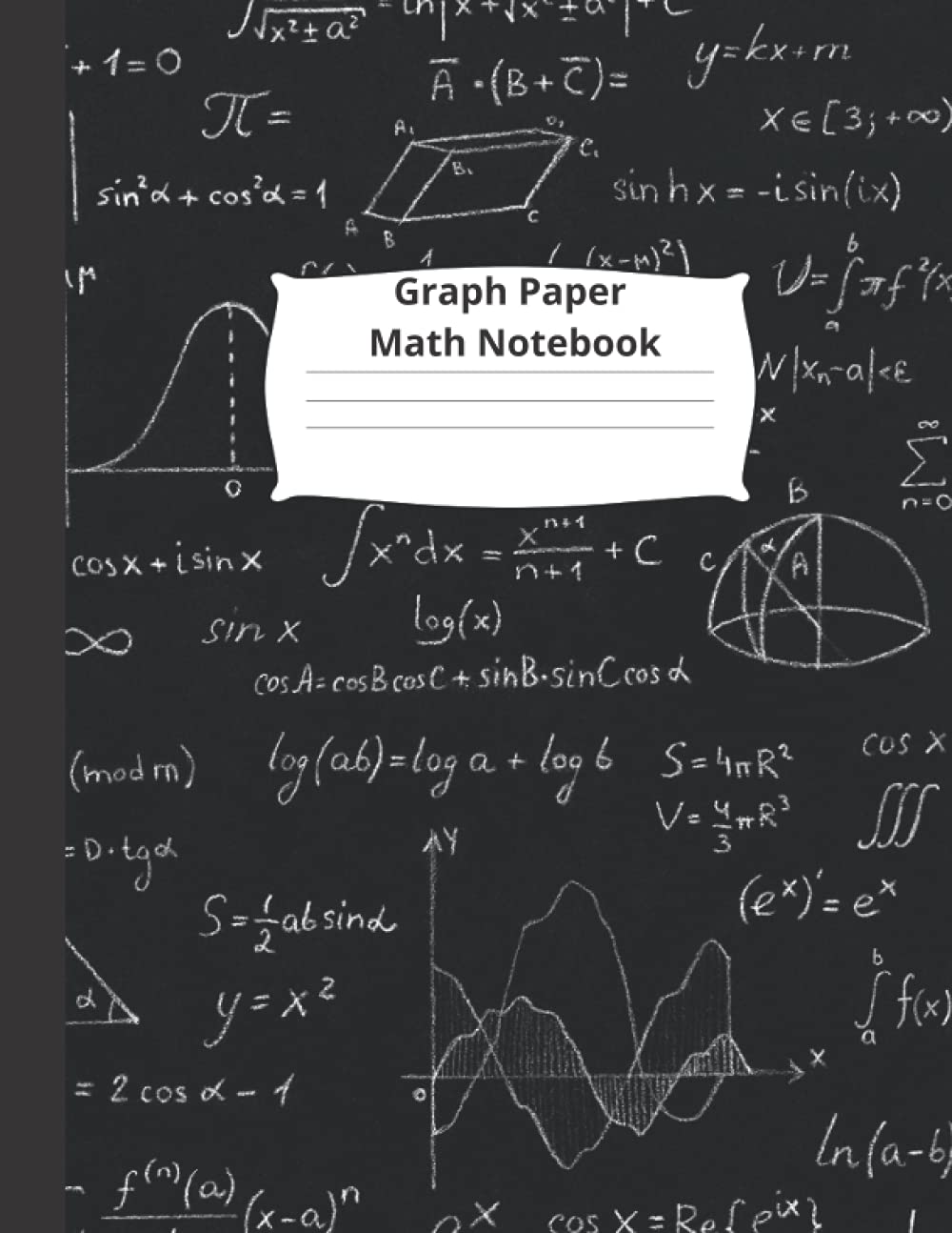 Graph Paper Math Notebook: Grid Paper Notebook for Math and Science ...