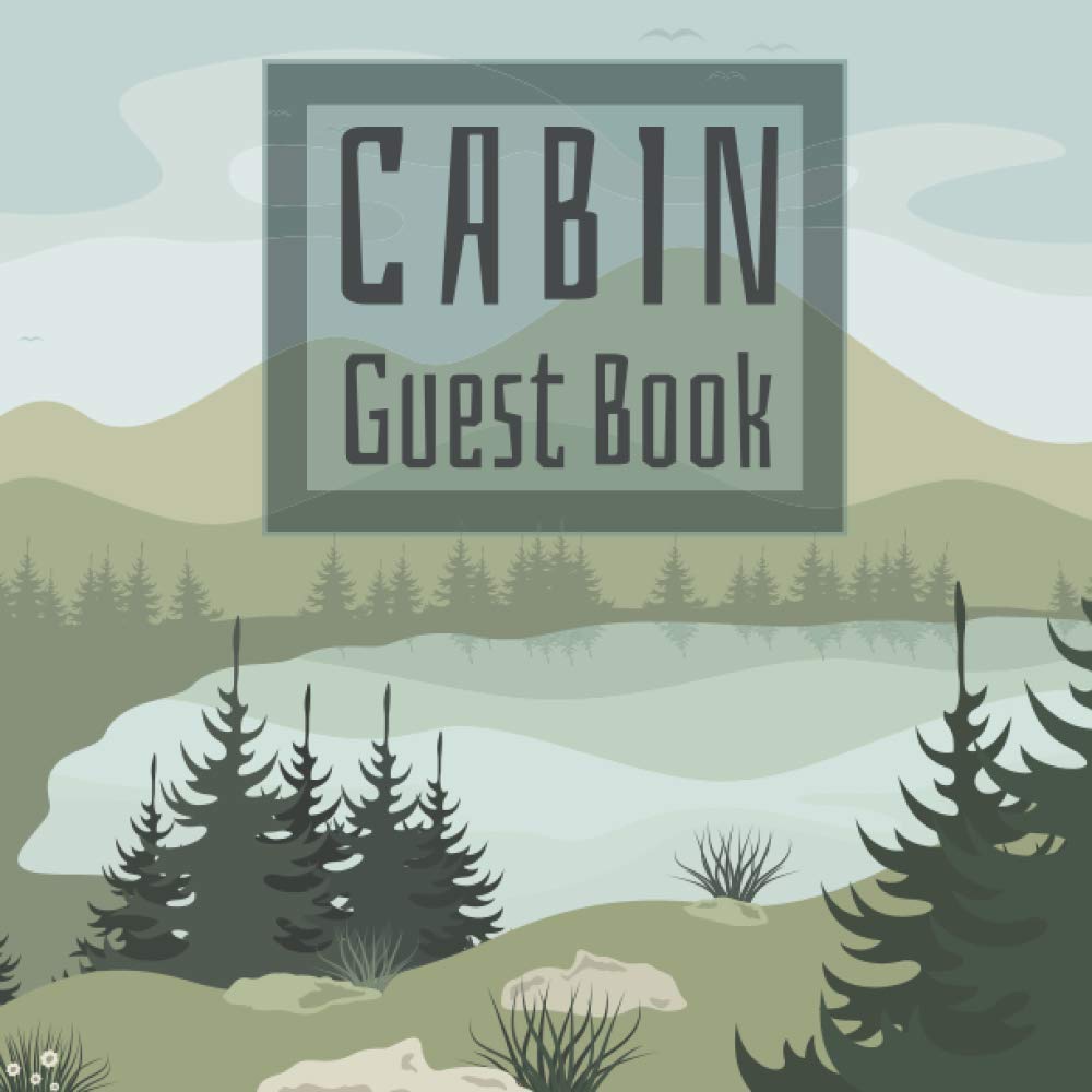 Cabin Guest Book Guest SignIn Book for Vacation Rental Home Log Cabin