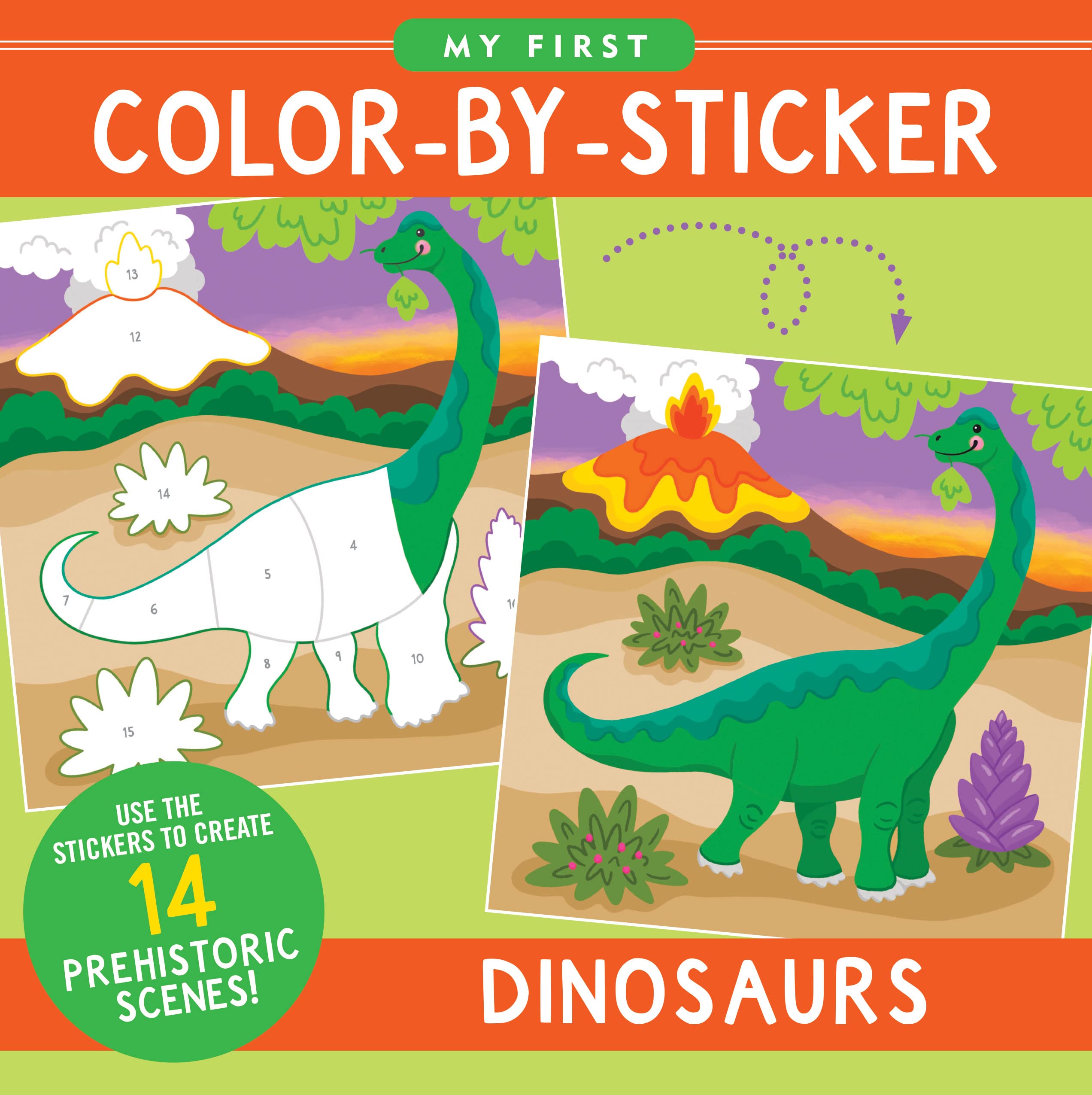 My First ColorbySticker Book Dinosaurs by Peter Pauper Press