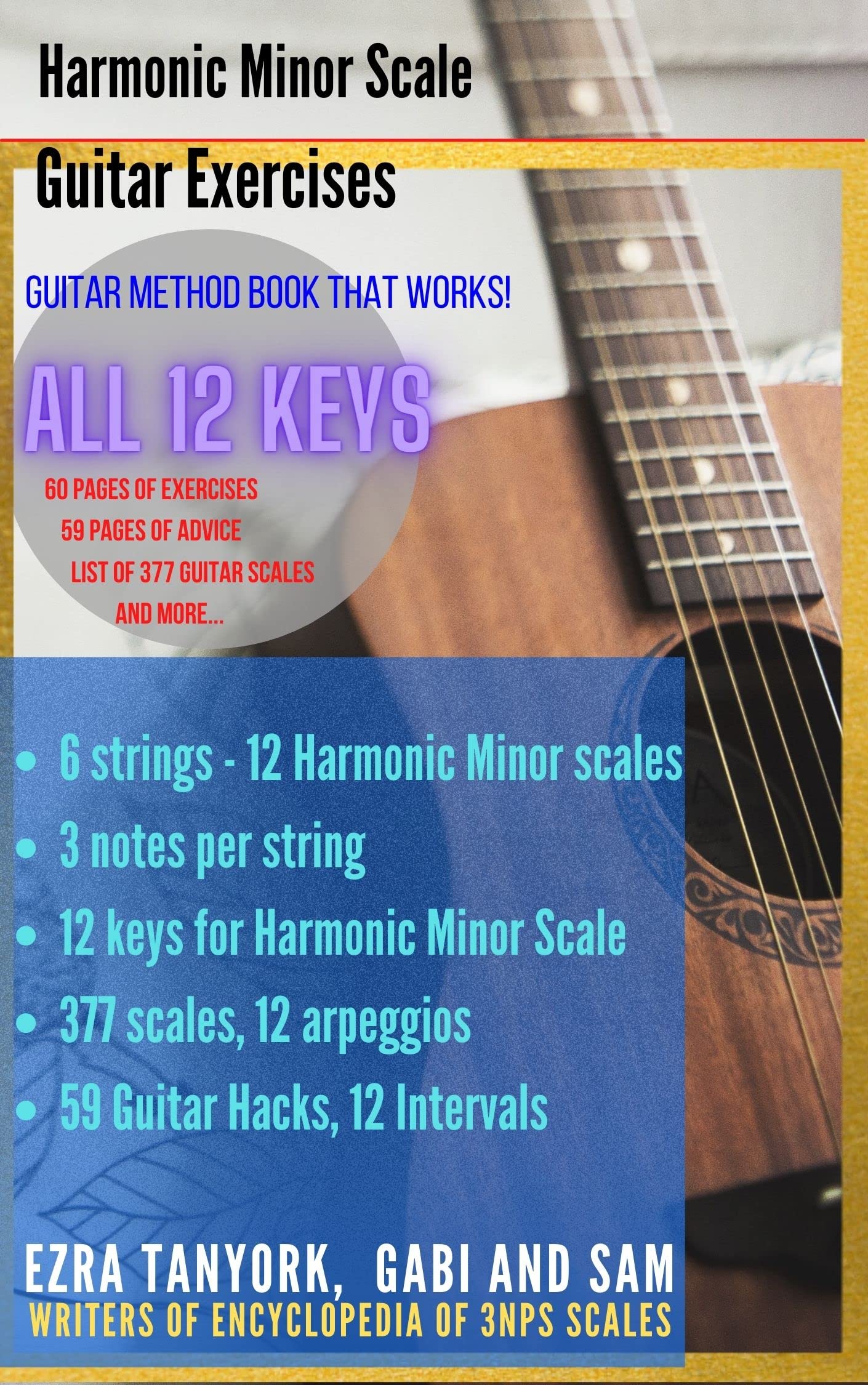 All 12 Keys for Harmonic Minor - 1 string guitar scale: Play 1 string ...