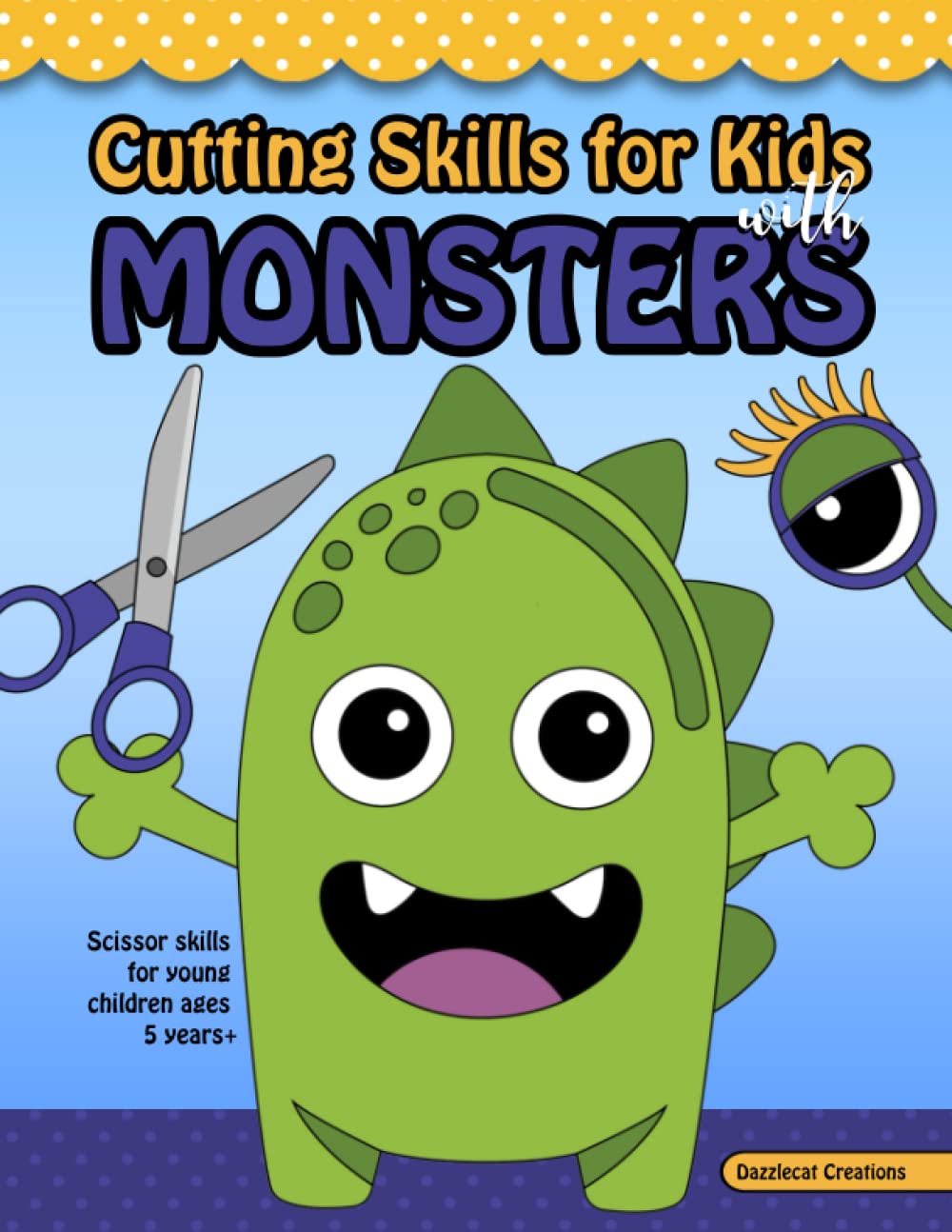 Cutting Skills for Kids with Monsters Scissor skills for young