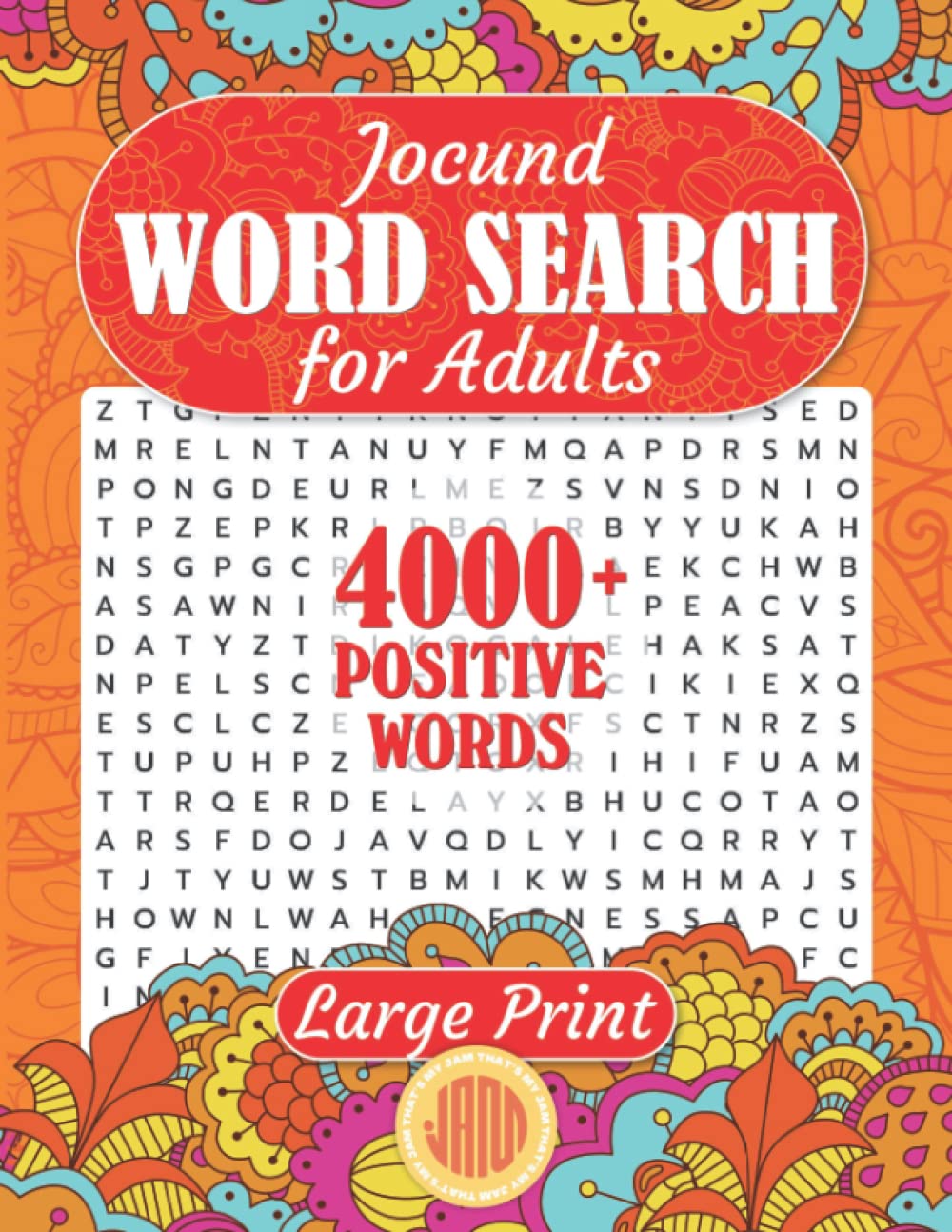 Jocund Word Search for Adults 200+ Large Print Puzzles & 4000