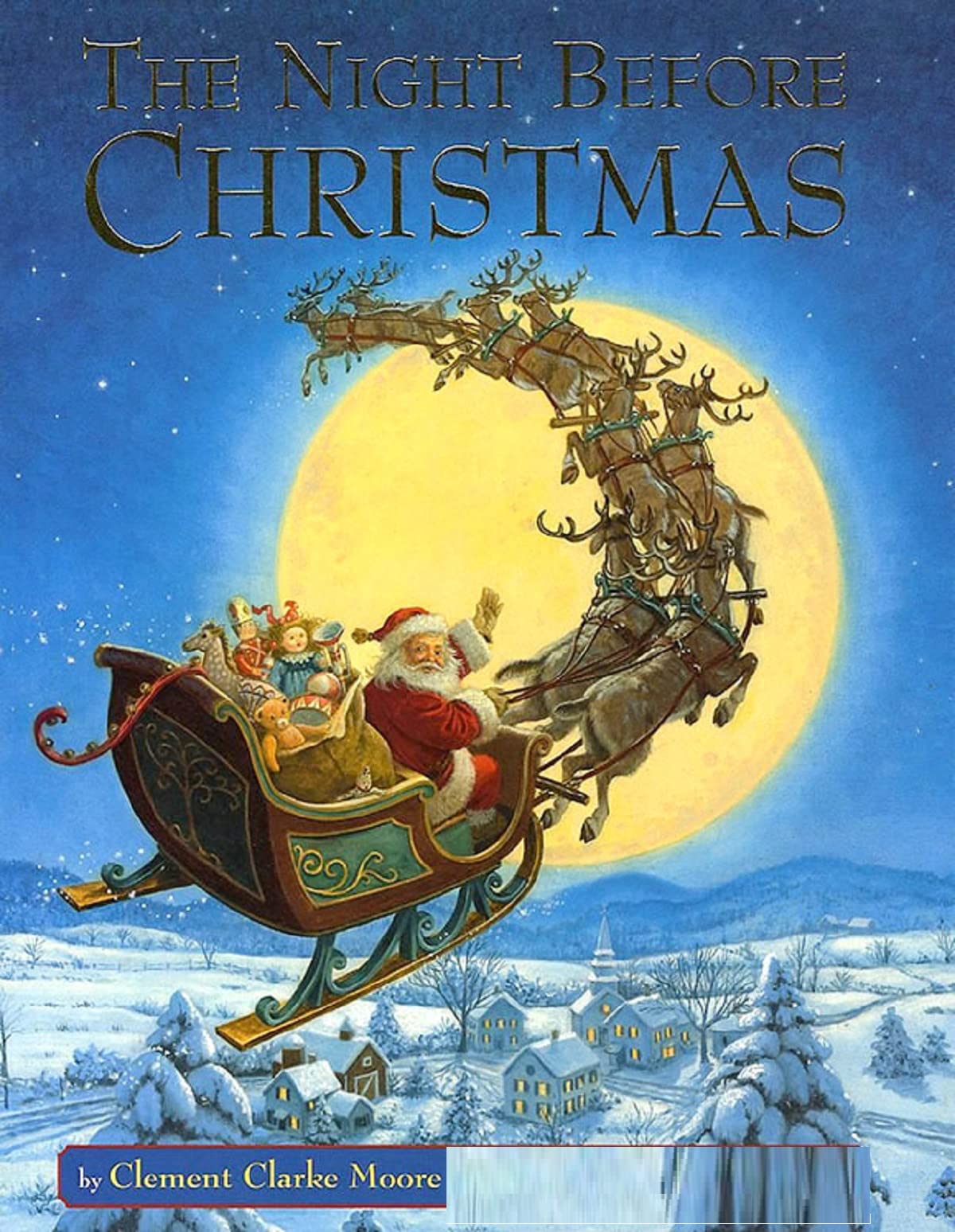 Twas the Night before Christmas Illustrated Edition by Clement Clarke