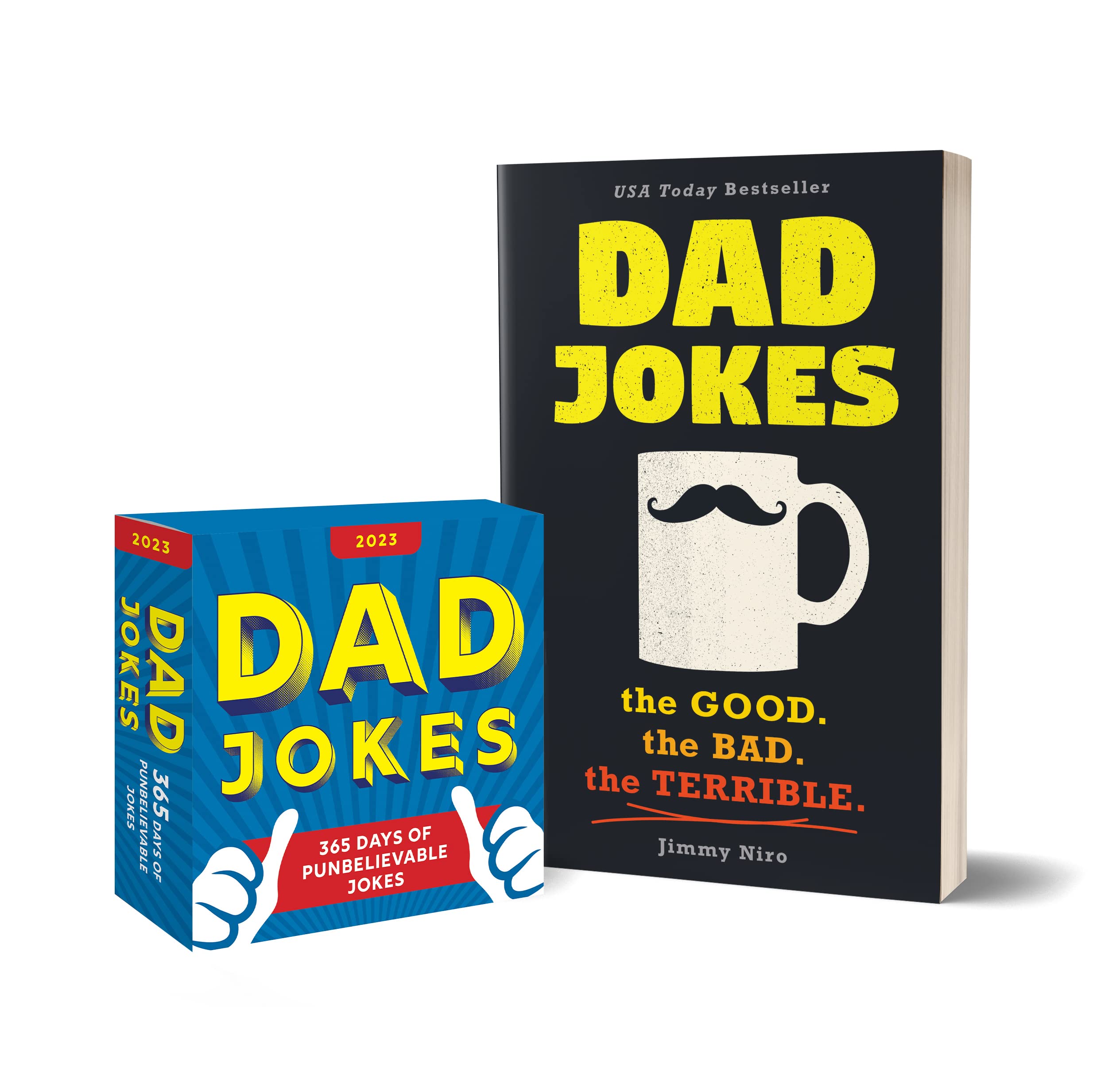 Dad Jokes 2023 Boxed Calendar And Book Gift Set 950 Punderful Jokes Humor Book Daily
