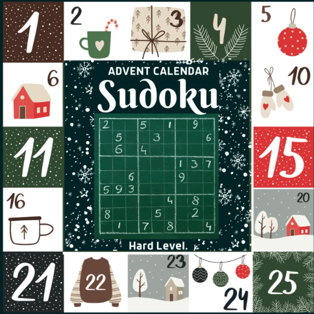 sudoku-advent-calendar-for-adults-25-countdown-to-christmas-hard-level