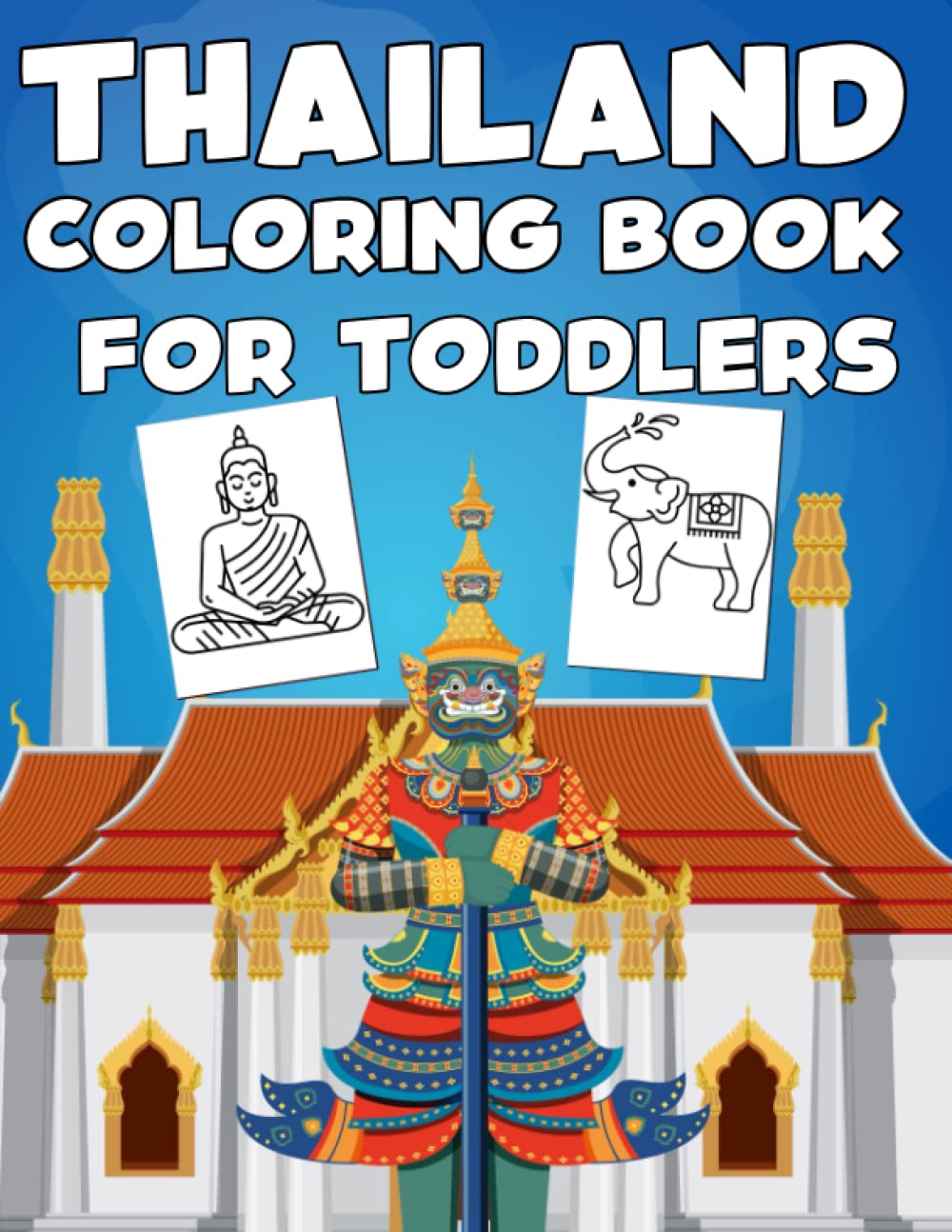 Thailand Coloring Book For Kids: Beautiful Thailand Landscapes,Scenic ...