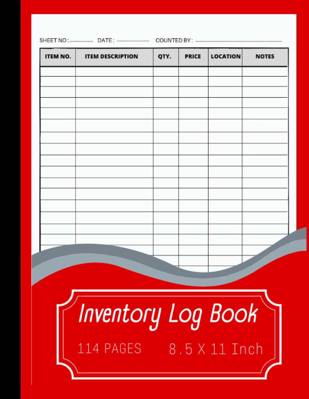 Inventory Log Book Simple Inventory Log Book for Business or Personal