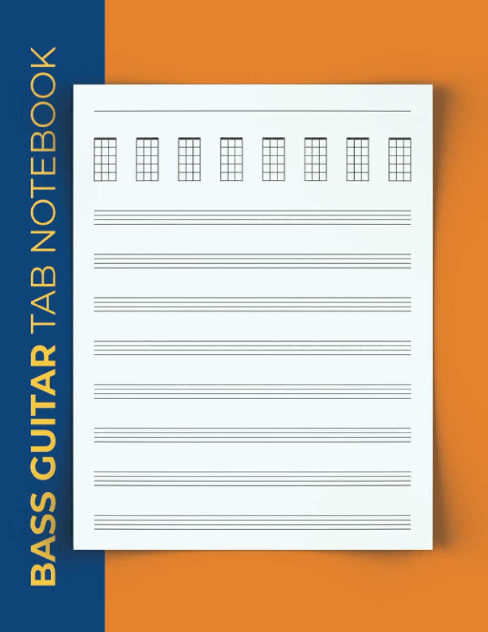 Bass Guitar Tab Notebook Bass Tablature And Chord Music Notebook