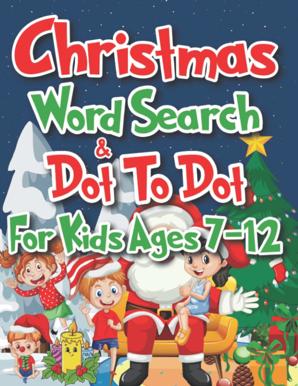 Christmas Word Search and Dot To Dot For Kids Ages 712 Holiday Fun