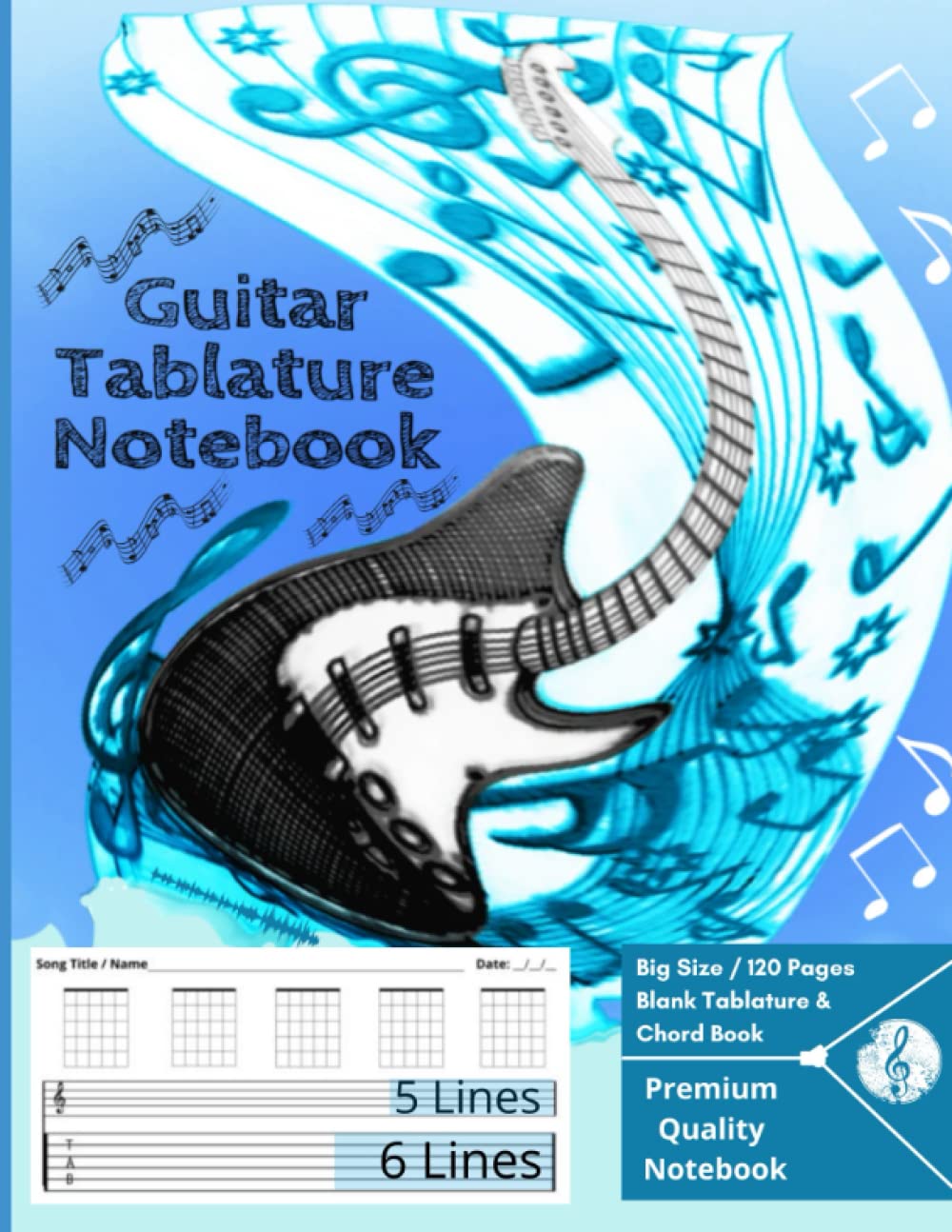 Guitar Tab Notebook Blank Tablature & Chord Book for Guitar Manuscript