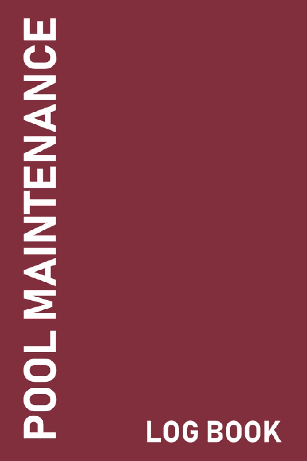 Pool Maintenance Log Book Books on pool maintenance, daily pool