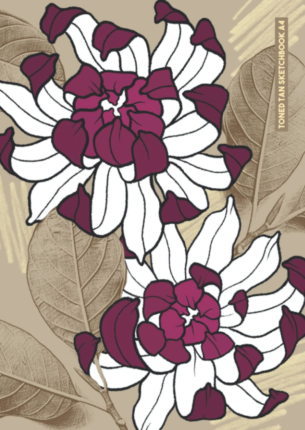 Toned Tan Sketchbook A4 (8.3x11.7 inches), 3 level of toned tan paper