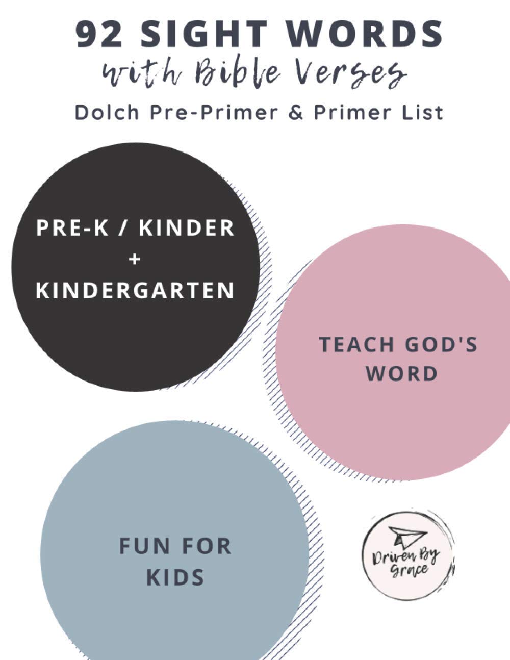 92 Sight Words with Bible Verses Dolch PrePrimer & Primer List Pre