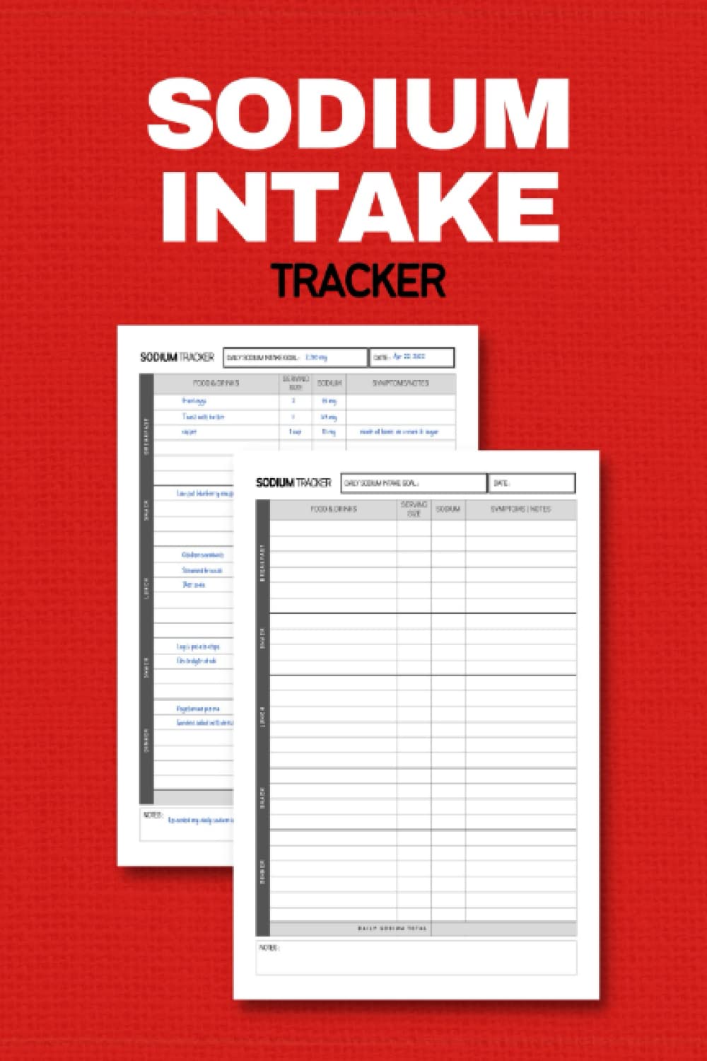 Sodium Intake Tracker Track and Manage Your Salt Intake in This 120