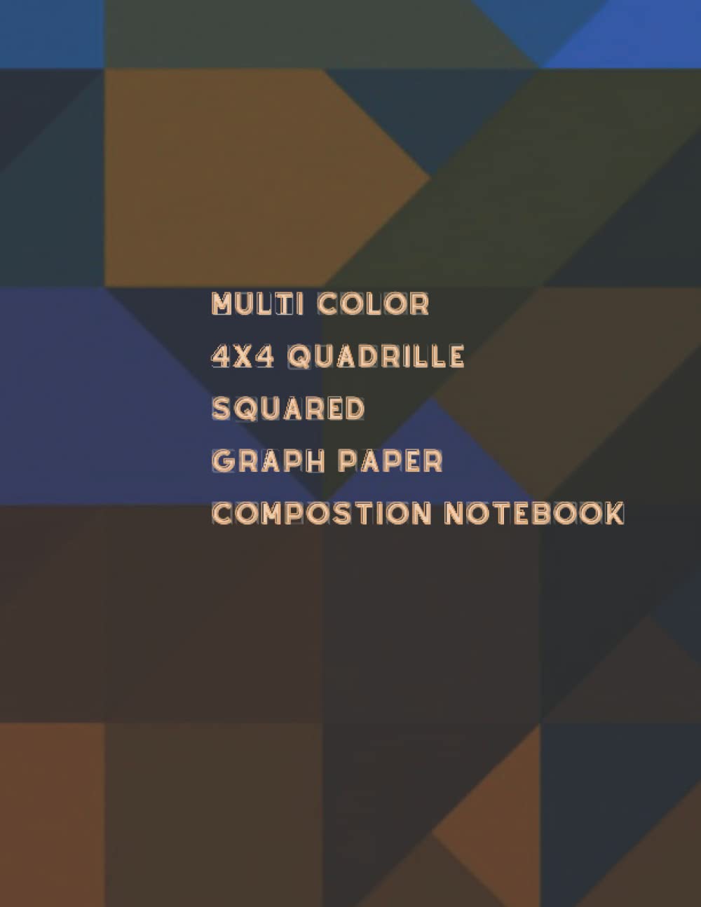 Multi Color 4x4 Quadrille Squared Graph Paper Compostion Notebook 4