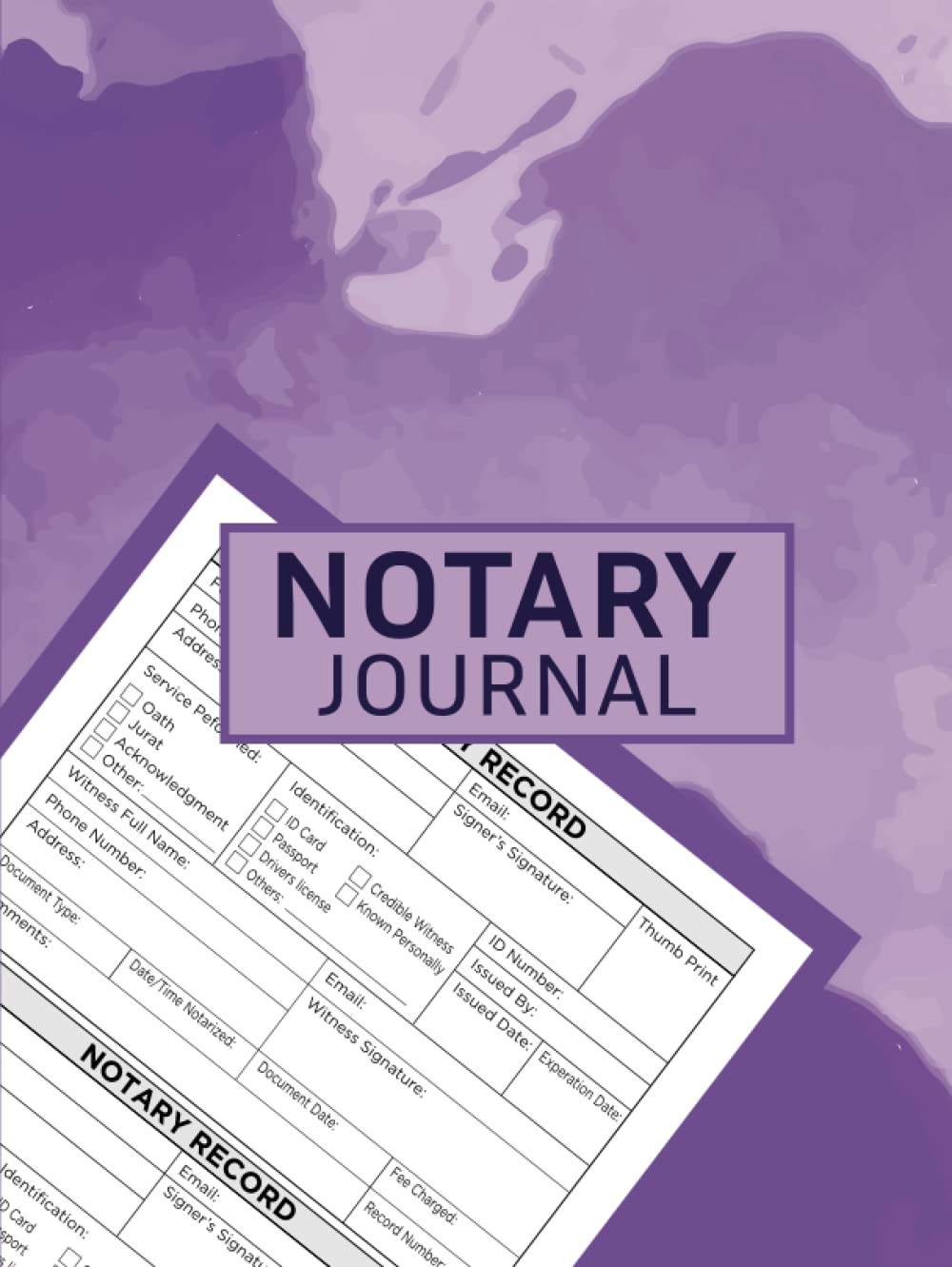 Notary Journal Notary Records Journal, (8.25" x 11), Notary Public