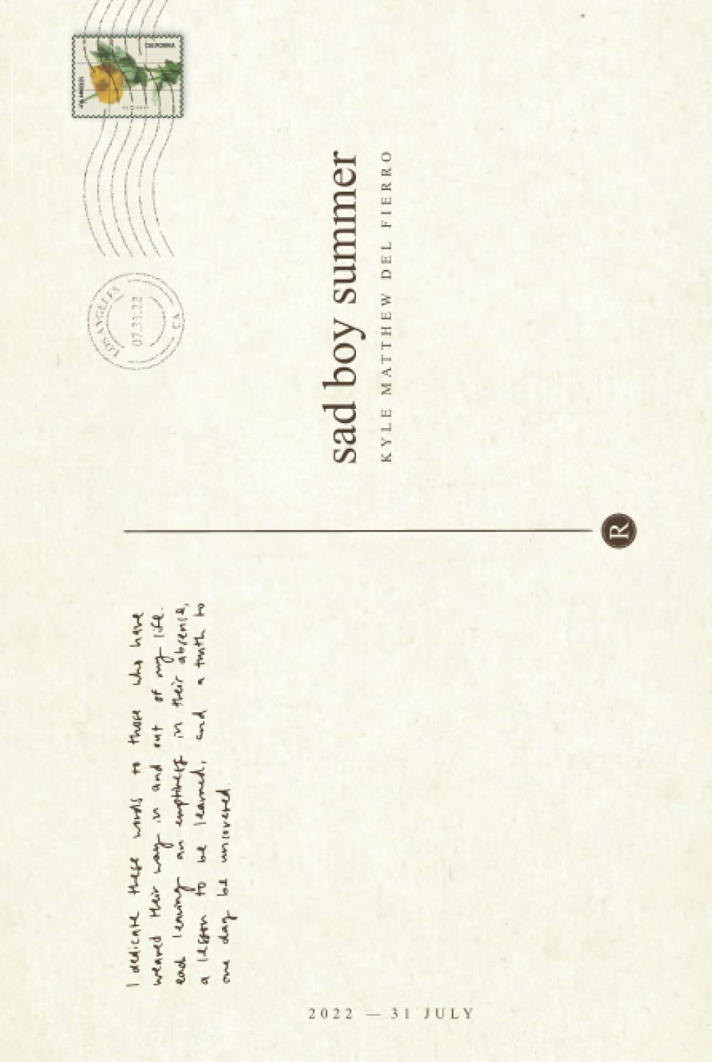 Sad Boy Summer by Kyle Matthew Del Fierro Goodreads