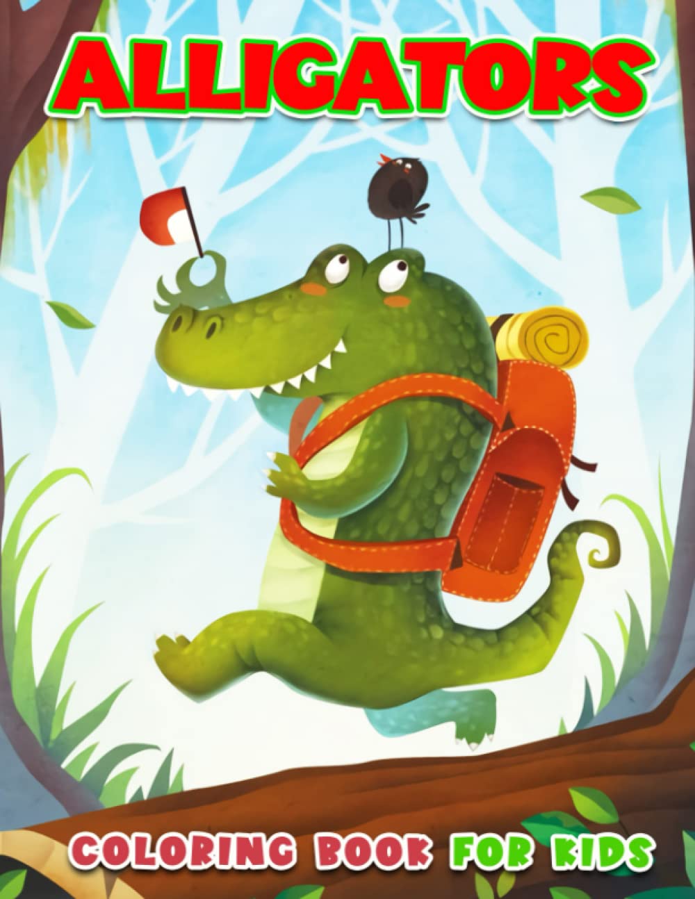 Alligators Coloring Book For Kids: Give A Collection Of An Animal With ...