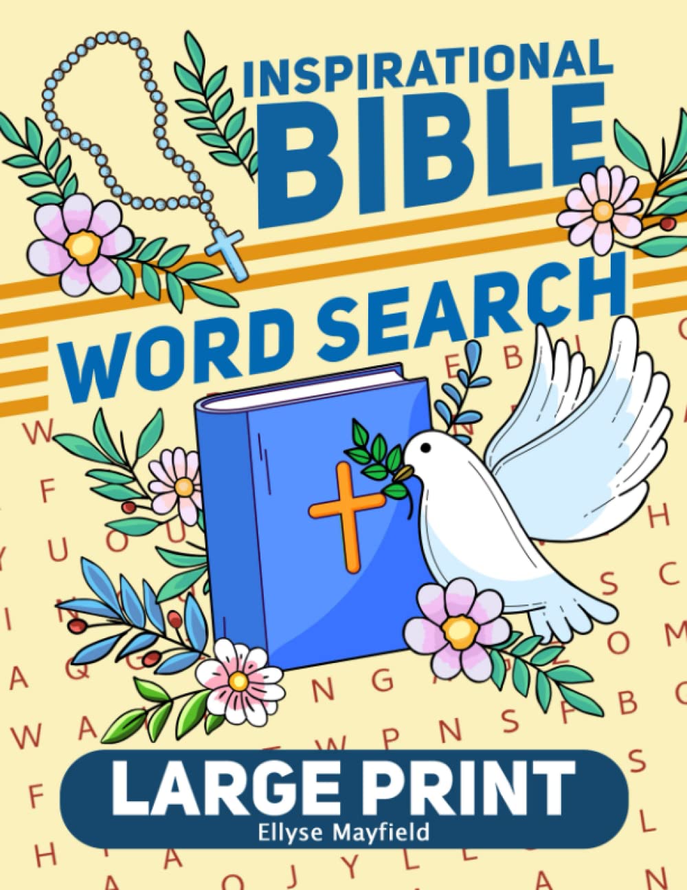 Large print inspirational bible word search a collection of big