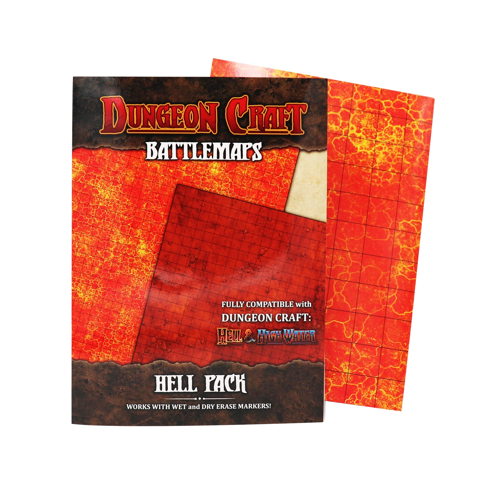 Dungeon Craft Battlemaps Board Game, Battle Mat for Dungeons and