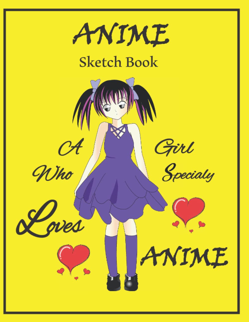 Anime Sketch Book for Teenage Girls Anime Sketchbook Journal