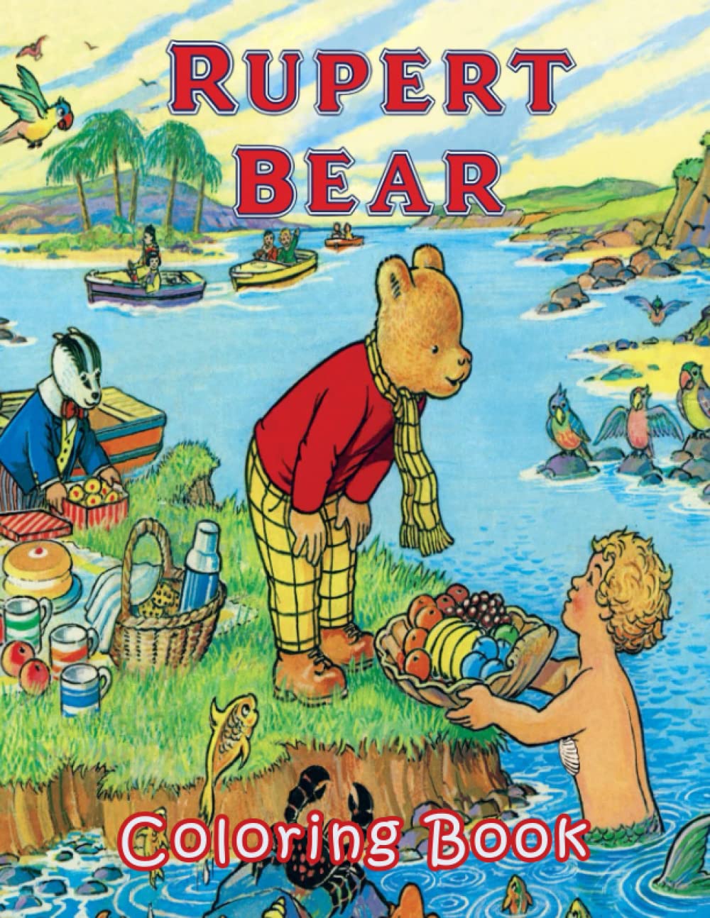 Rupert Bear Coloring Book Great - 64708868