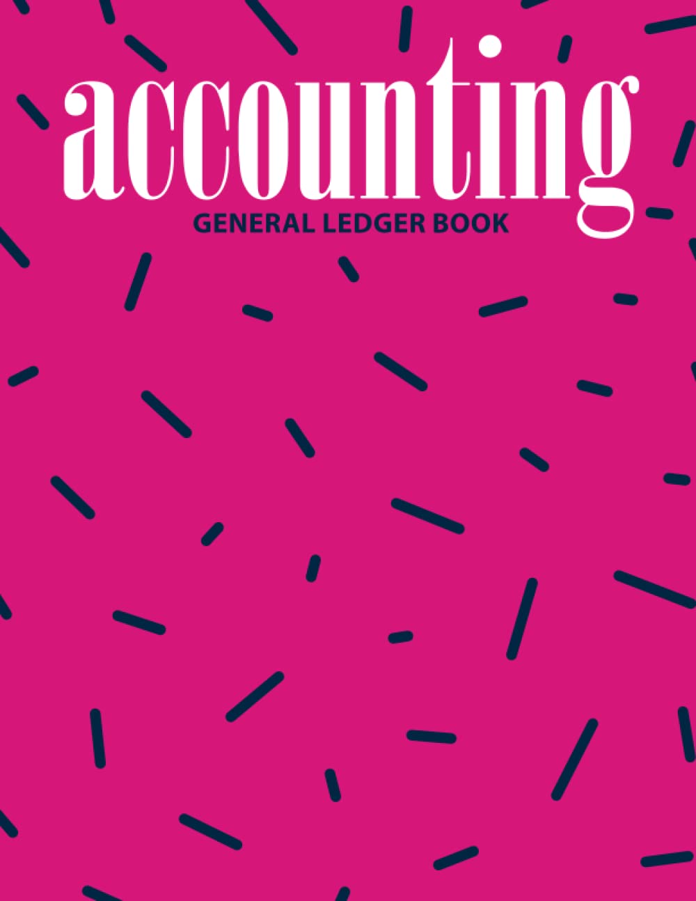Pink Scatter Accounting General Ledger Book Simple Accounting Ledger
