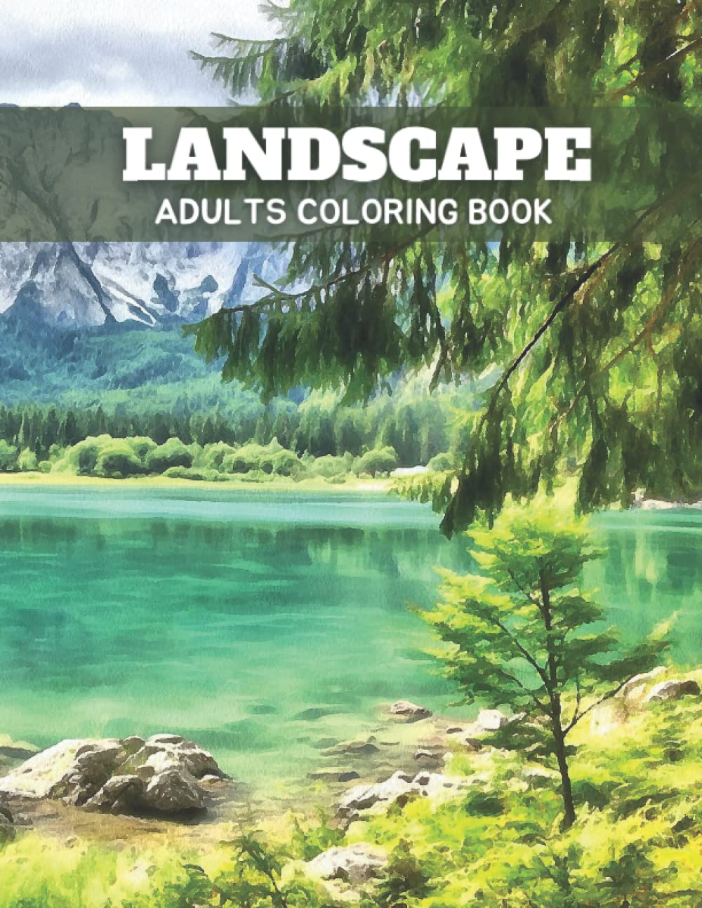 Landscape Adults Coloring Book Wonderful Coloring Pages With Beautiful