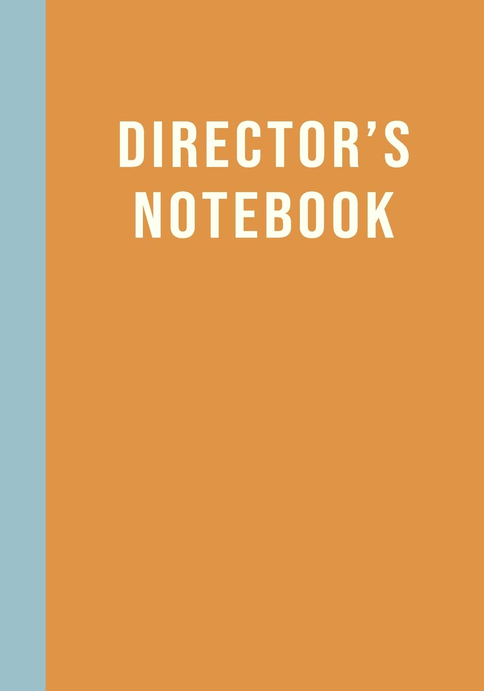 Director's Notebook Stylish 7 x 10" Theater Notebook with Lined and