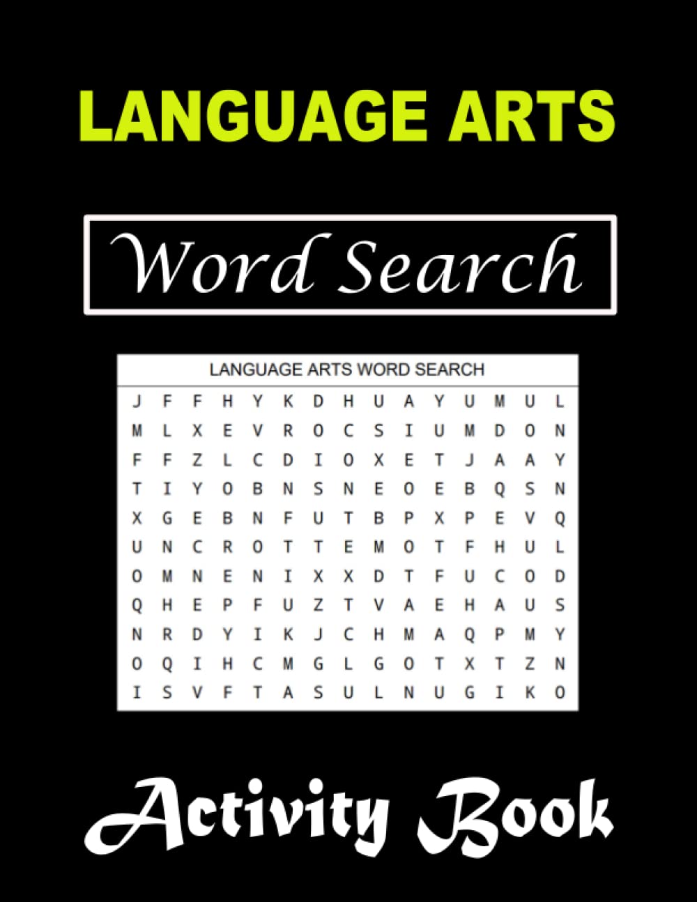 Language Arts Word Search Activity Books Large Print Language Arts 