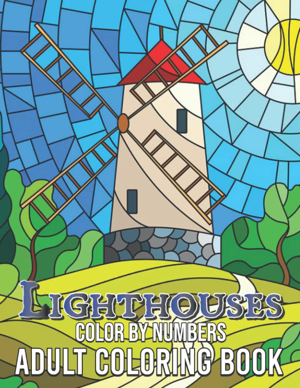 Lighthouses Color by Number Adult Coloring Book Adult Coloring Book