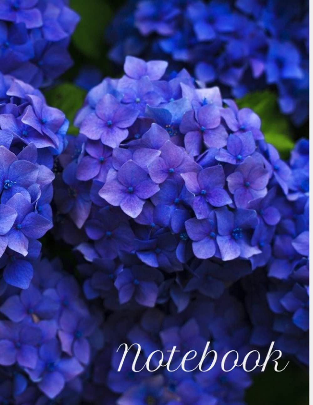 Notebook Flowers Purple Hydrangea Composition Notebook College Ruled 100 pages Large 8.5 x