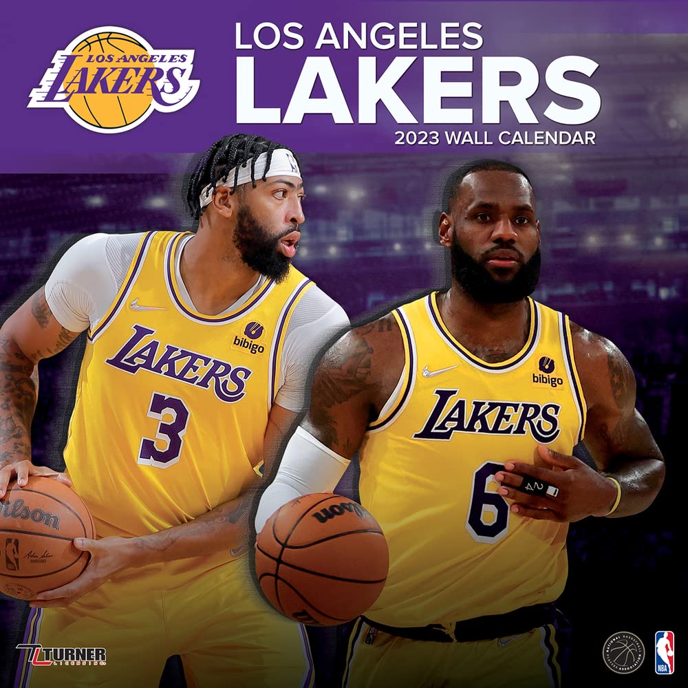 Los Angeles Lakers 2023 12x12 Team Wall Calendar by The Lang Companies