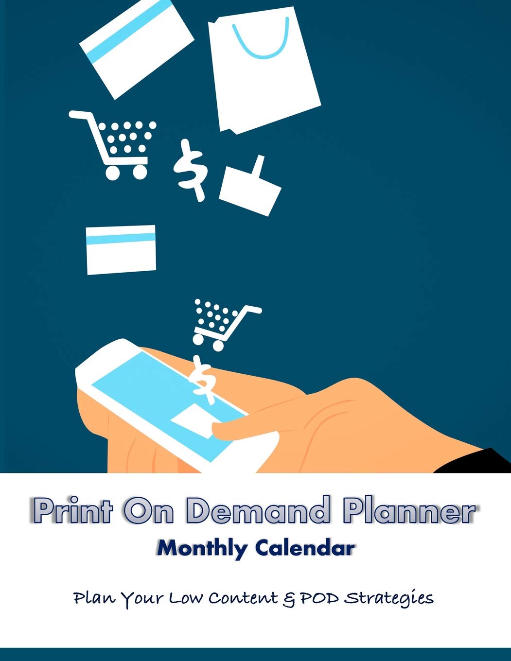 Print On Demand Planner Monthly Calendar Plan Your Low Content and