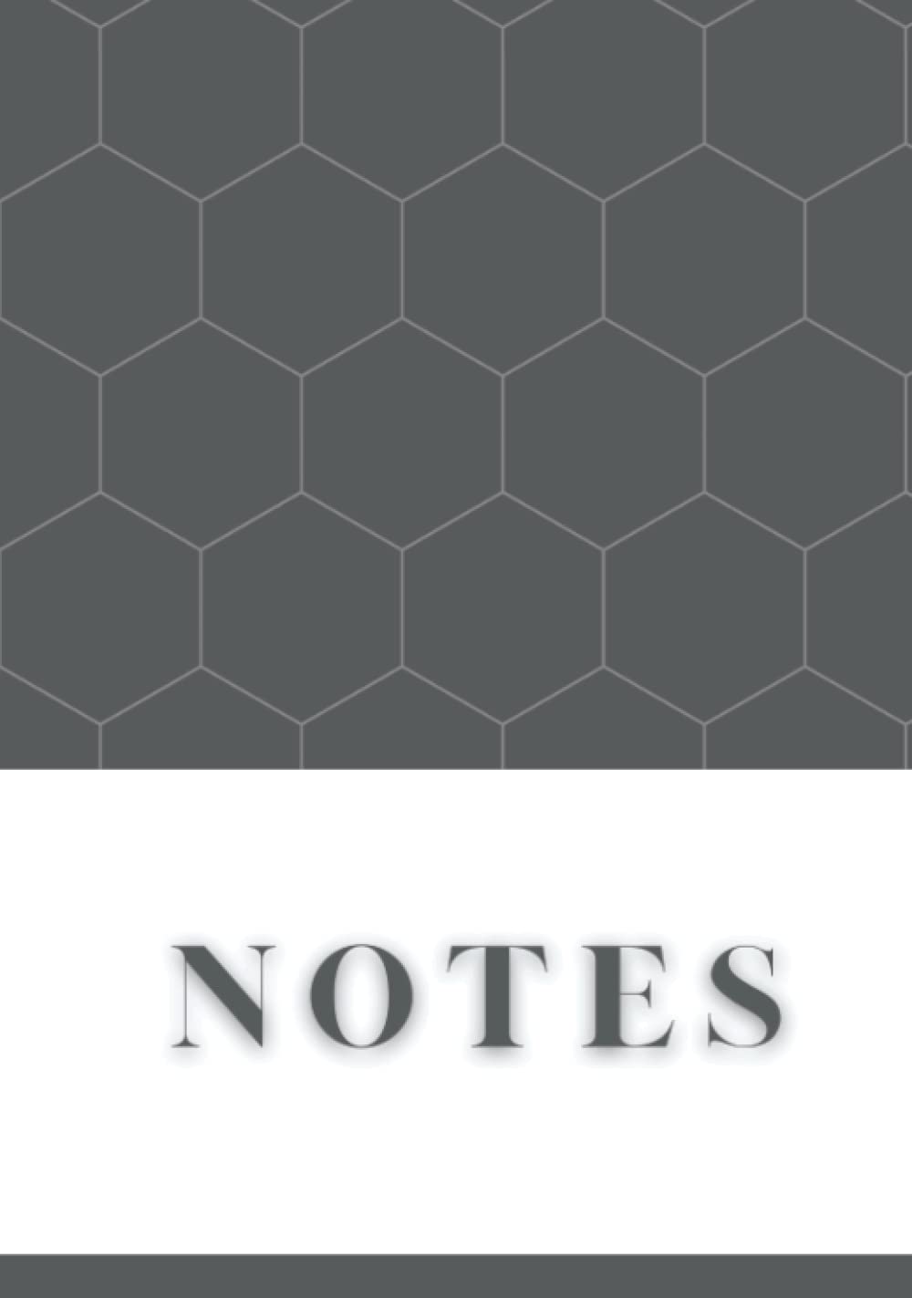 Honeycomb Grey Notes Book: Lined Journal/Notebook - Lined Journal, 7 x ...