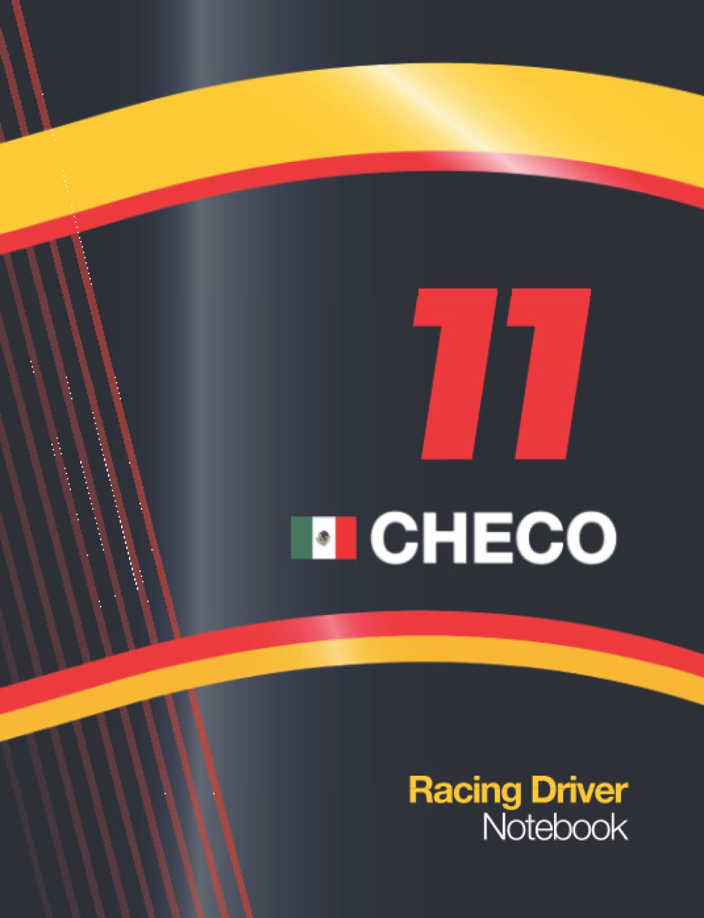 11 Checo Racing Driver Notebook With Racing Car Livery Cover Design
