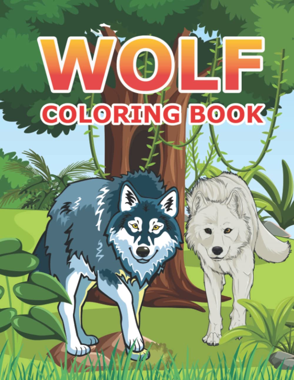 Wolf Coloring Book for Kids
