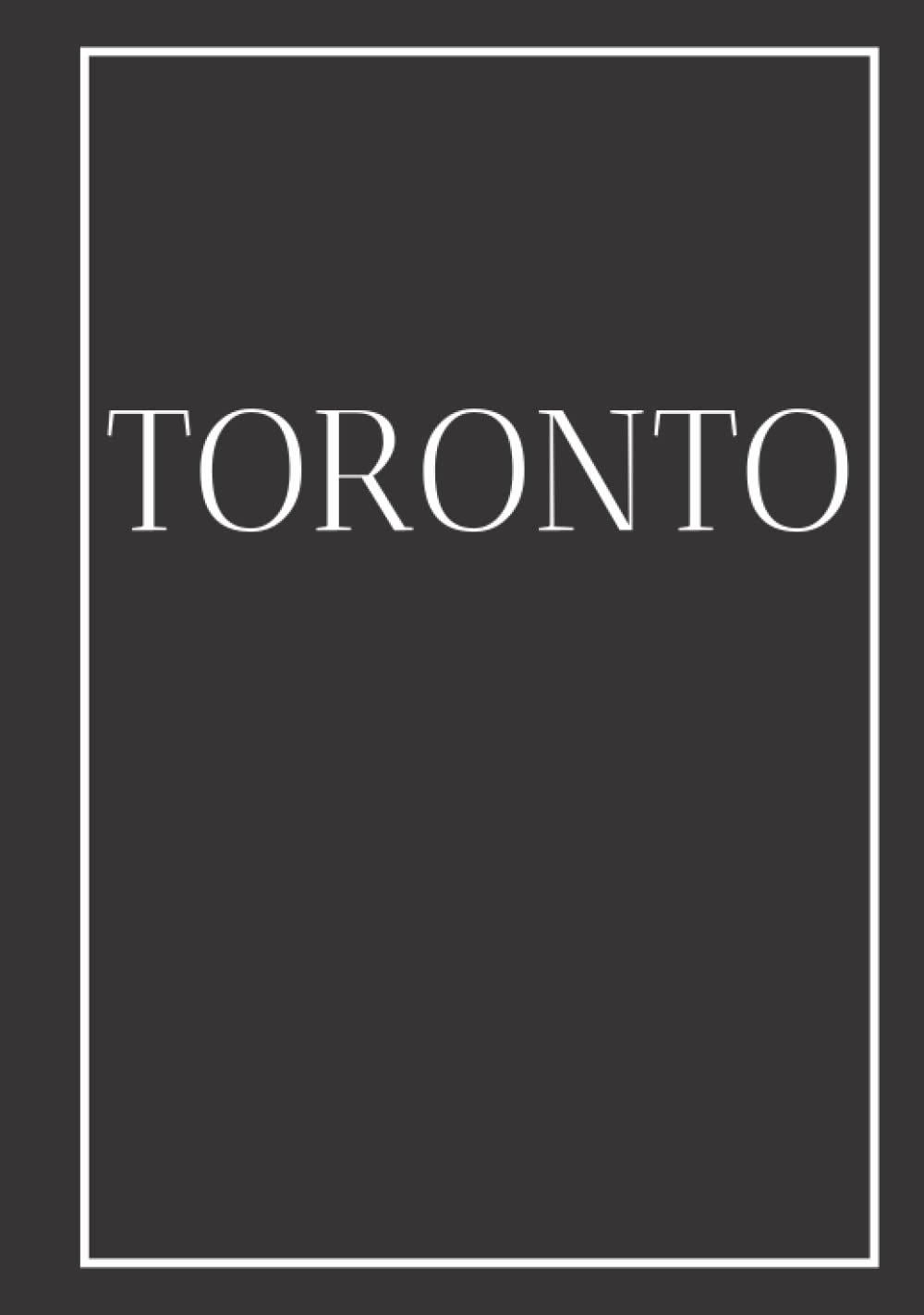 Toronto A decorative book for coffee tables, end tables, bookshelves