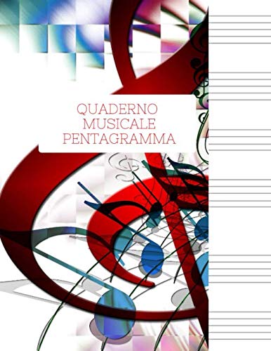 Quaderno Musicale A Pentagramma - Carta Per Spartiti, Ideale Per Musicisti E Studenti Di Musica - Foto 8