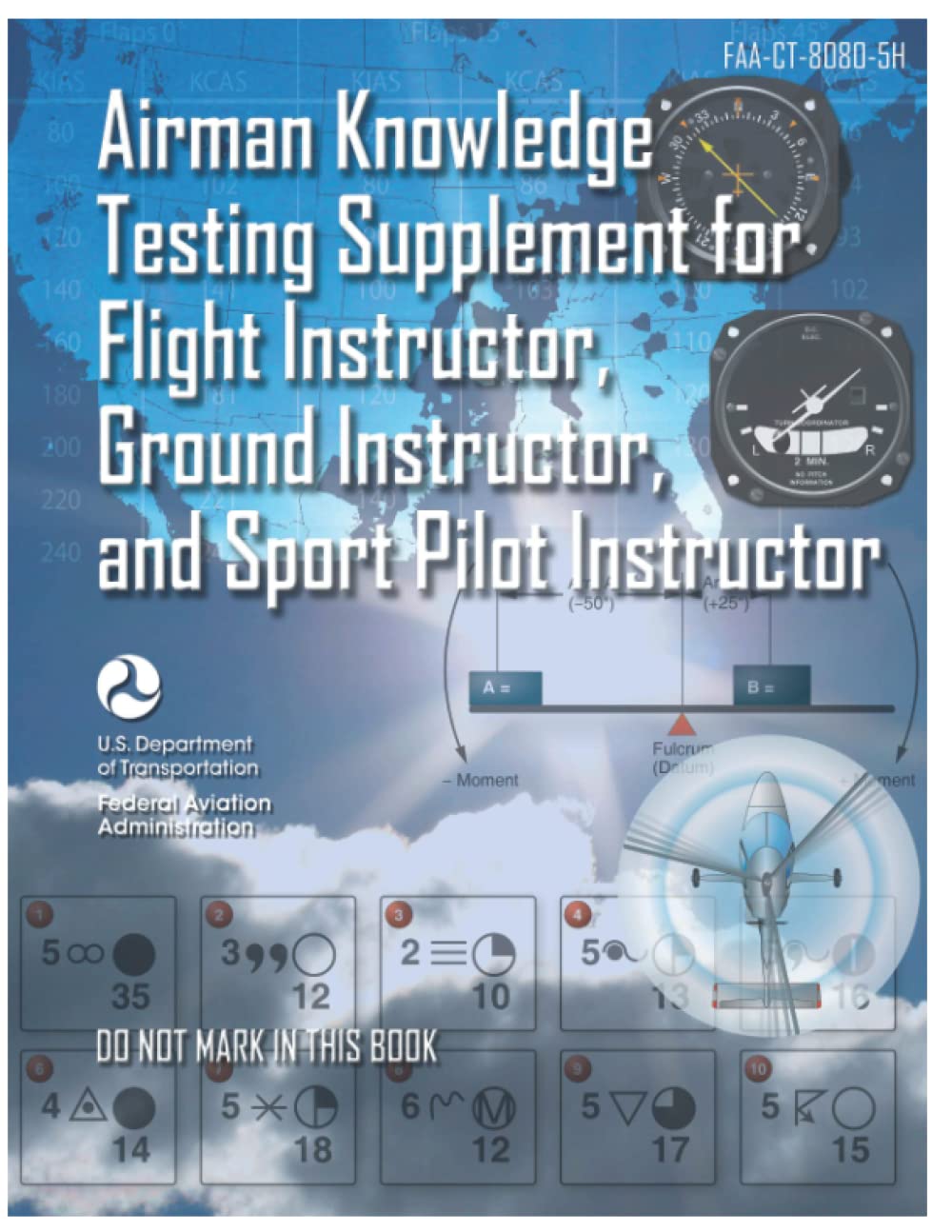 FAACT80805H Airman Knowledge Testing Supplement for Flight Instructor, Ground Instructor, and
