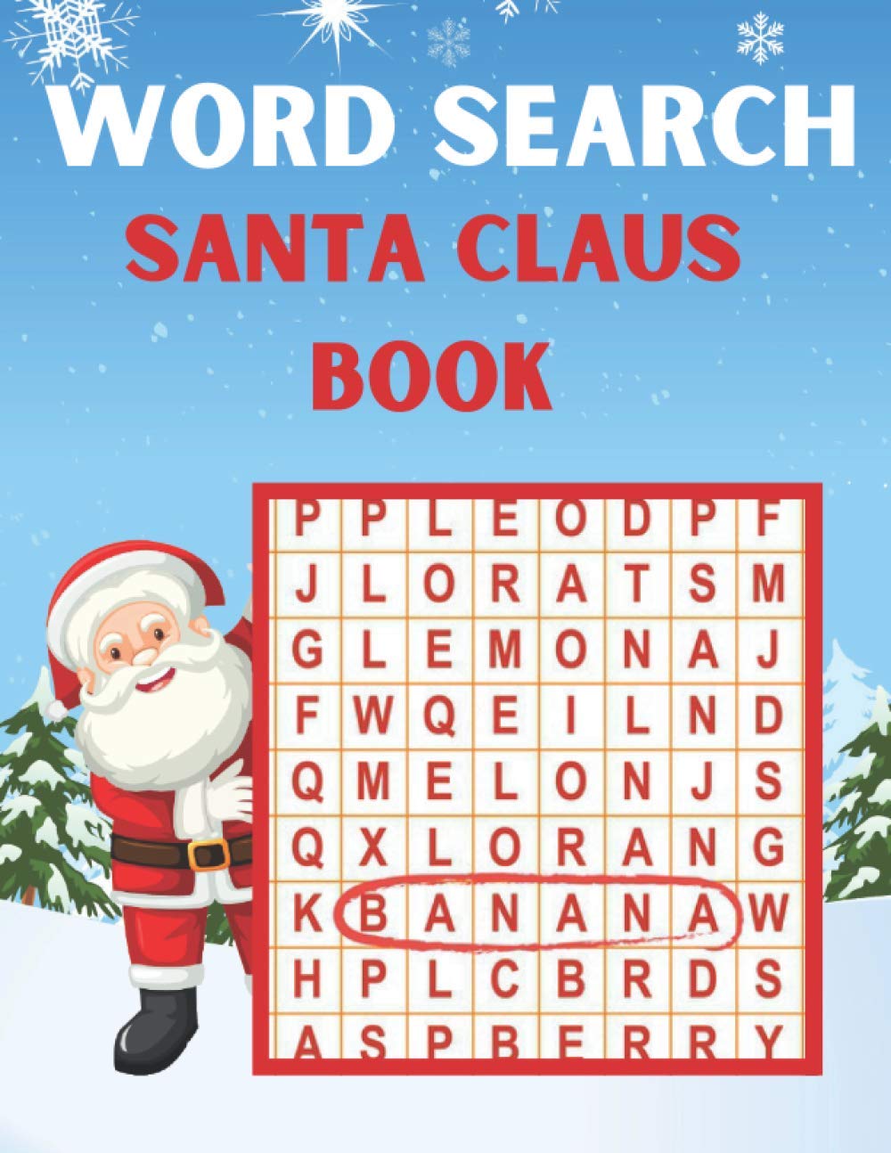 Santa Claus Word Search Book Holiday Fun for Everyone themed word