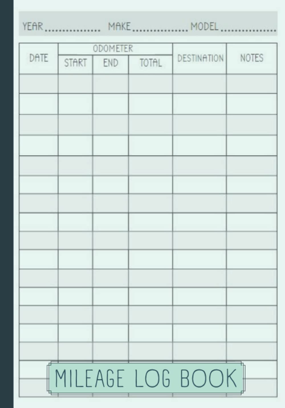 Mileage Log Book Daily Mileage Tracker For Taxes by Morris Harvey