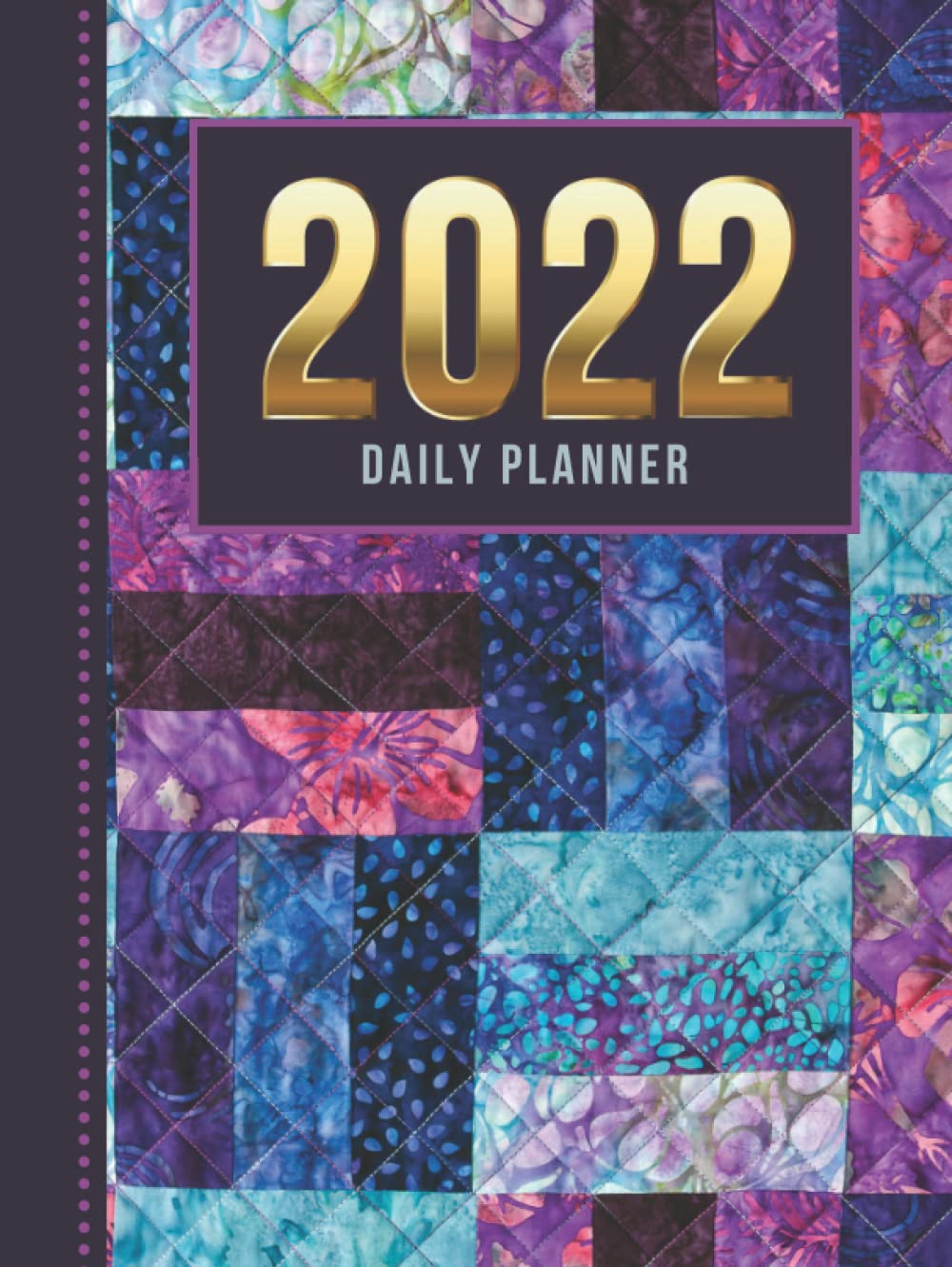 2022-daily-planner-hardcover-one-page-per-day-diary-patchwork