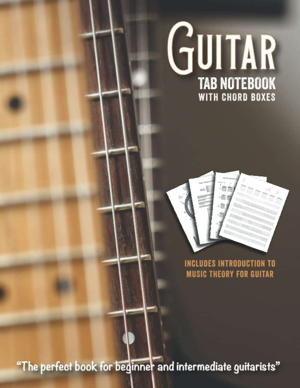 Guitar TAB Book with Chord Boxes Includes introduction to music theory