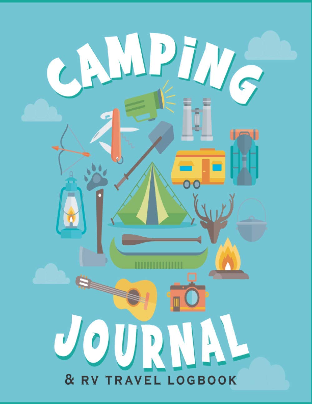 Camping Journal & RV Travel Logbook Camper Van Camping Planner