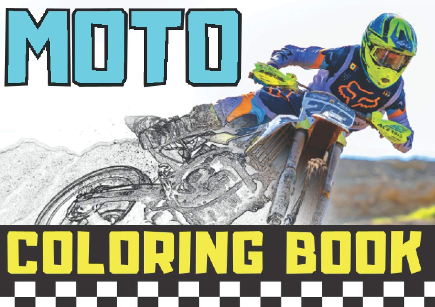 Moto Coloring Books: Activity and Fun Coloring Motor Sports, Enduro ...
