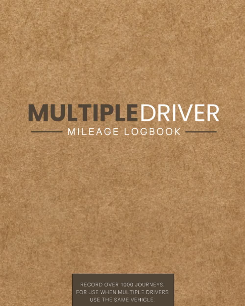Multiple driver mileage logbook for business and personal use with