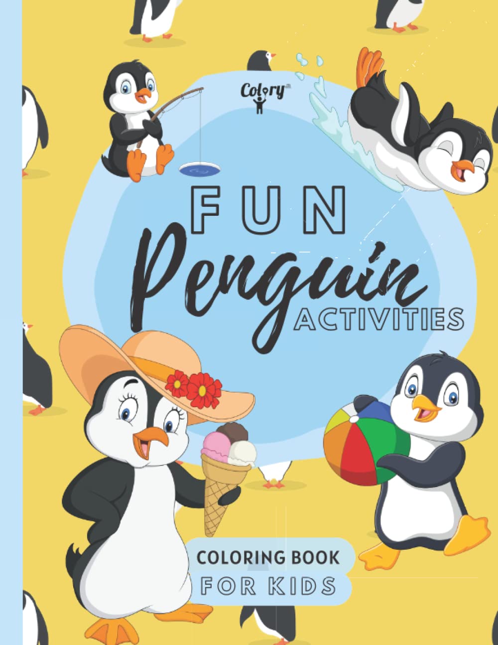 Fun Penguin Activities Coloring Book for Kids: 30 Drawings with ...