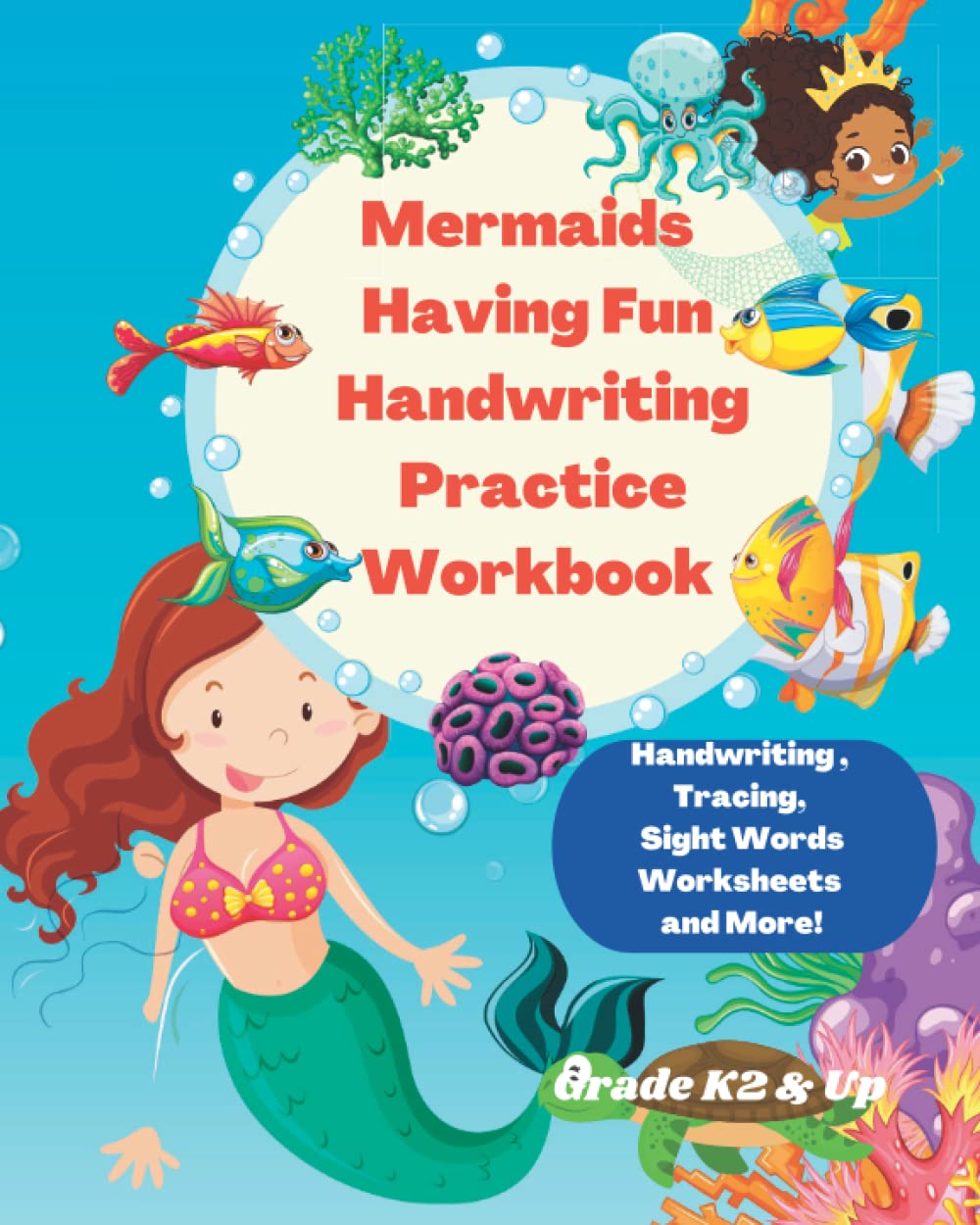 Mermaids Having Fun Handwriting Practice Workbook Mermaid Handwriting